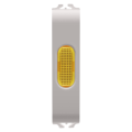 Single indicator lamp - amber - 1/2 module - natural beige - chorus