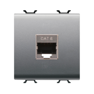 Connecteur rj45 2m cat.6 ftp titane