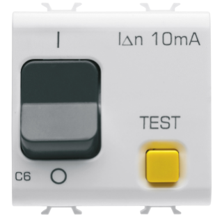 Disj.diff 1p+n c6 10ma 230v 3ka bl. sat.