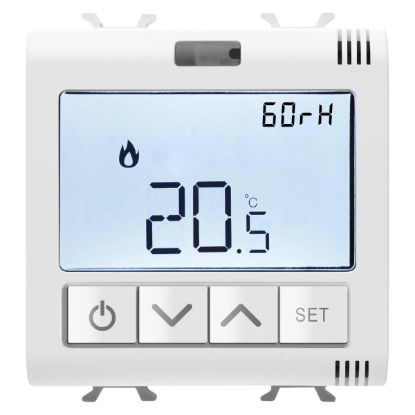 Thermostat zigbee mes. hum 5a 2p blnc s