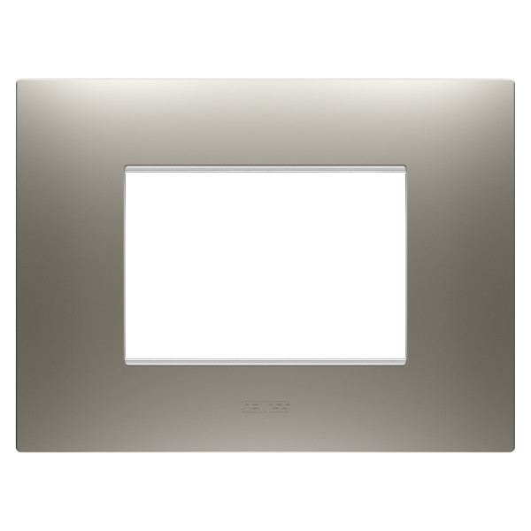 Plaque ego rectangulaire 3p acier