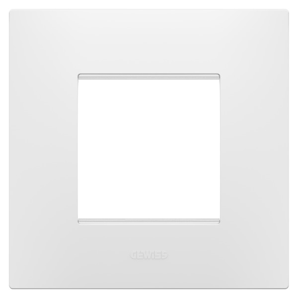 Plaque ego 2p blanc satin