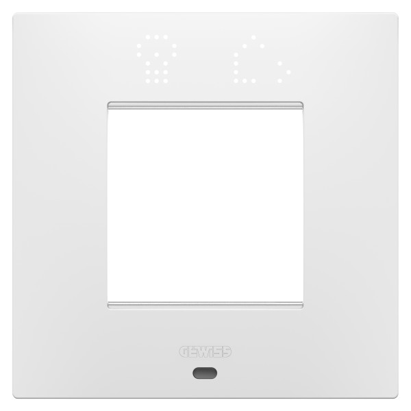 Plaque ego smart 2p blanc satin