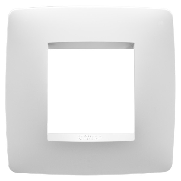 Plaque one 2p blanc satin