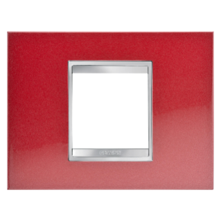 Plaque Lux 2p Metal Rouge Glamour