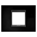 Plaque Lux 2p Metal Noir Monocrome