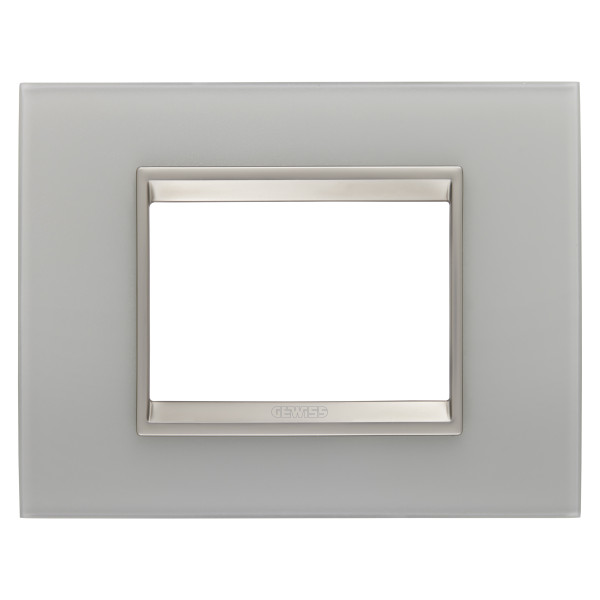 Plaque lux rect. 3p verre naturel