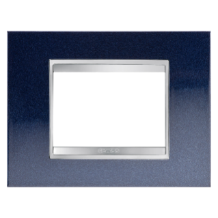 Plaque lux 3p metal blue chic