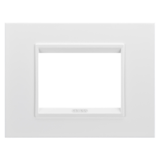 Plaque lux 3p metal bl satin.monochr