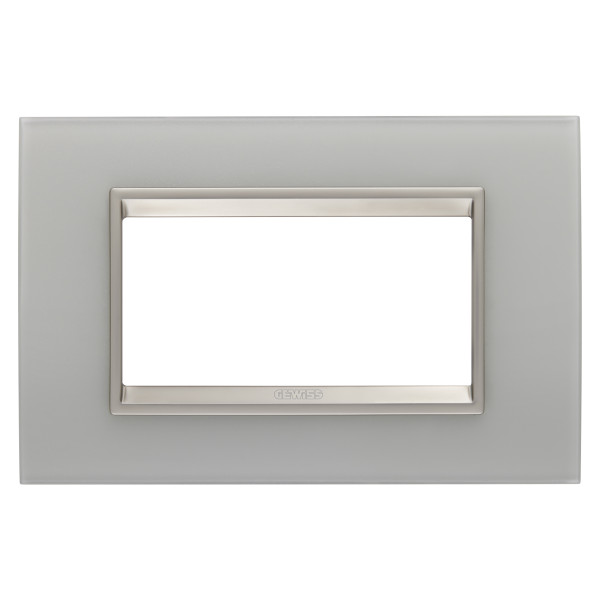 Plaque lux rect. 4p verre naturel