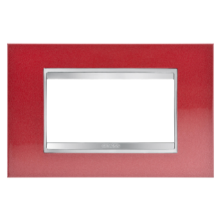 Plaque Lux 4p Metal Red Glamour