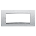 Plaque Lux 6p Cuir Blanc