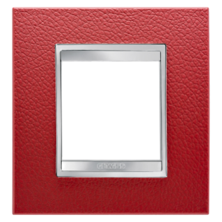 Plaque Lux Int. 2p Cuir Rubis