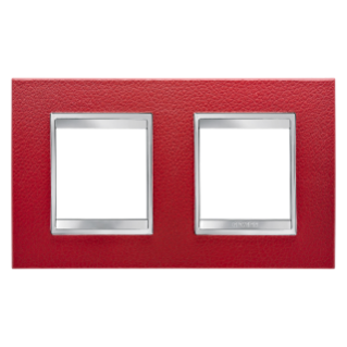 Plaque Lux Int. 2+2p H Cuir Rubis