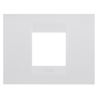 Geo plate - painted technopolymer - 2 modules - satin white - chorus