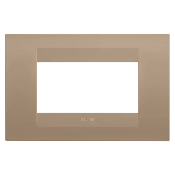 Plaque geo rectangulaire 4p cuivre doux