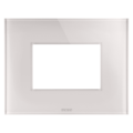 Placca ice - glass - 3 modules - natural beige - chorus