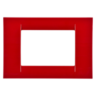 Plaque 3 pos.rouge bordeaux system virna