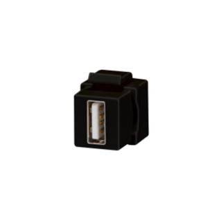 Coupleur usb keystone jack noir