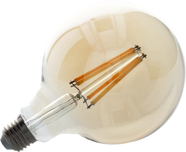 Ampoule filament g125/e27 - 3 step-dimmable / ambré