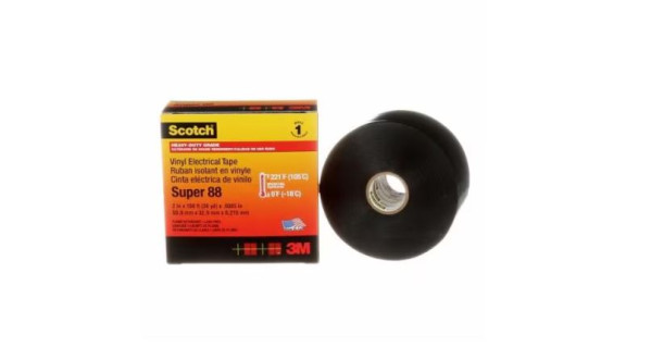 3m scotch super 88 ruban pvc isolant électrique noir 33m x 50mm