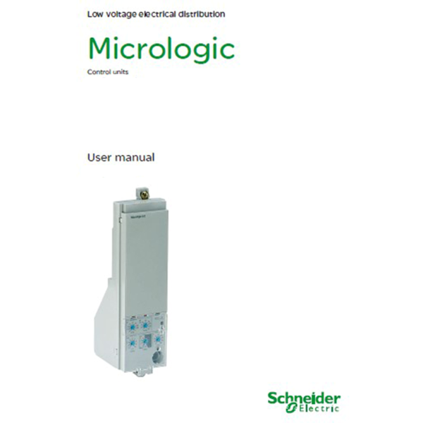 Schneider Electric Guide D Exploitation Micrologic 2.0H/7.0H Anglais