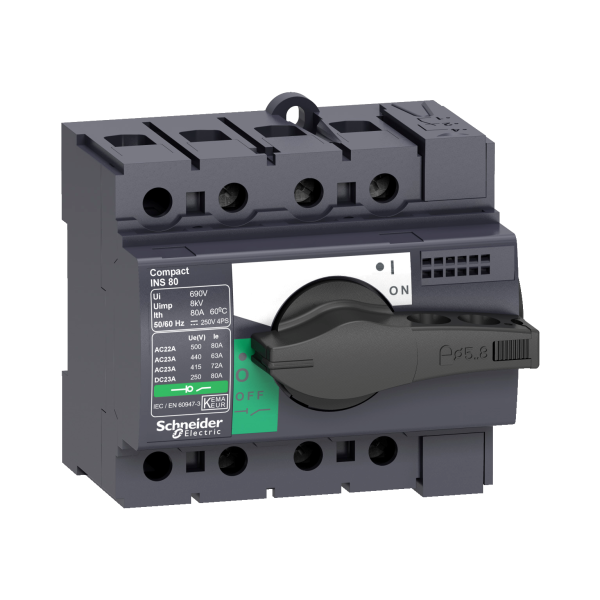 Schneider Electric Interrupteur sectionneur Interpact Ins80 3P 80 A