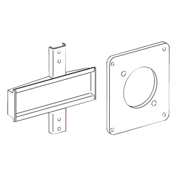 Schneider Electric Accessoire de Coffret Plaque 90 X 100 Mm pour Interpact Ins 40 à 80 A