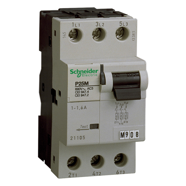 Schneider Electric Disjoncteur Moteur P25M 23 A 3P 3D Déclencheur Magnétothermique