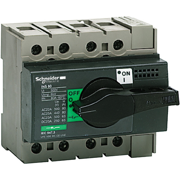 Schneider Electric Interrupteur sectionneur Interpact Ins80 4P 80 A