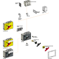 Schneider Electric Poignee Noire de Rechange Ins/Inv800-1600