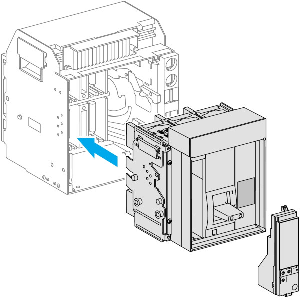 Schneider Electric Bloc de Coupure Compact Ns800L 800 A 4P Débrochable