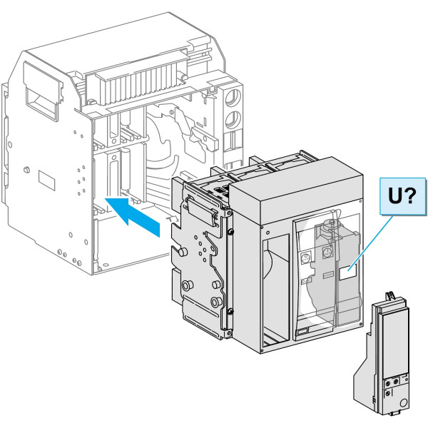 Schneider Electric Bloc de Coupure Compact Ns1000H 1000 A 4P Débrochable