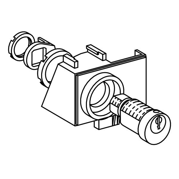 Schneider Electric Kit Verrouillage Position Debrochee Castell (Sans Serrure)
