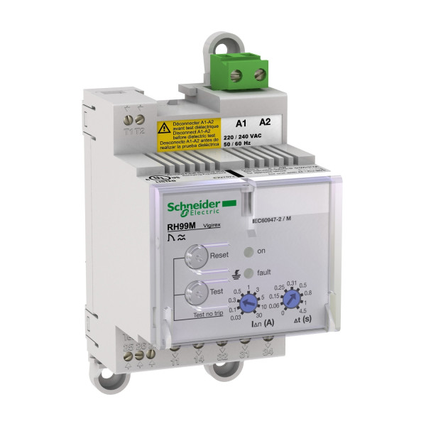 Schneider Electric Vigirex Rh99M 110-130Vac Sensibilité 0,03-30A Réarmement Manuel