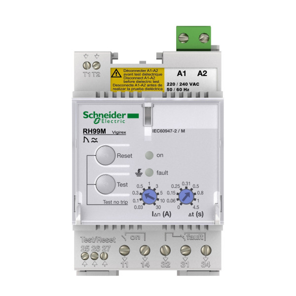 Schneider Electric Vigirex Rh99M 440-525Vac Sensibilité 0,03-30A Réarmement Automatique
