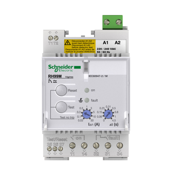 Schneider Electric Vigirex Rh99M 440-525Vac Sensibilité 0,03-30A Réarmement Automatique