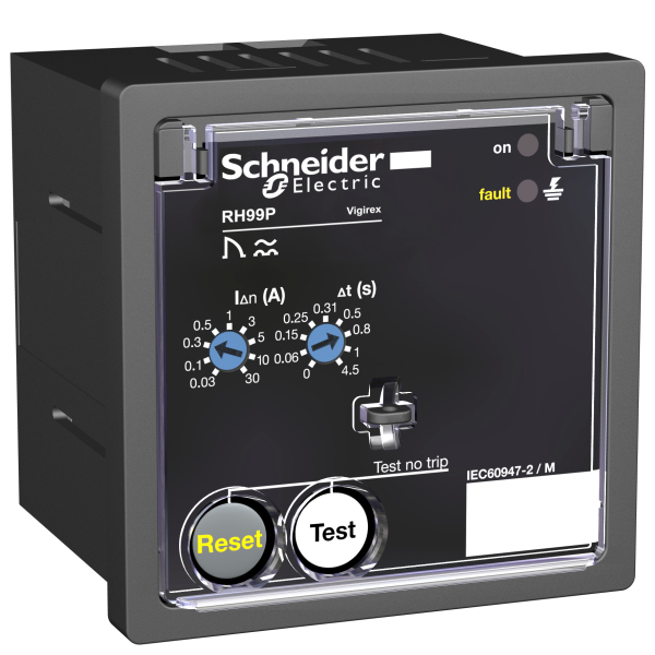 Schneider Electric Vigirex Rh99P 12-24Vac/12-48Vcc Sensibilité 0,03-30A Réarmement Automatique