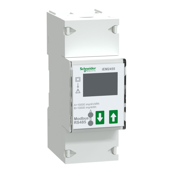 Compteur modulaire monophasé - 230v - 100a - communication modbus - mid