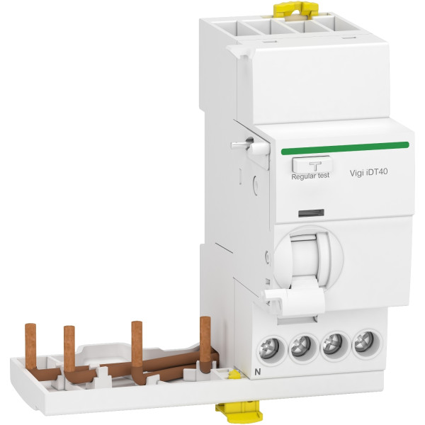 Bloc différentiel Vigi Acti9 Schneider Electric - 3P+N - encliquetable - type A-SI - 25A - 300mA - 10000cycle - IP20