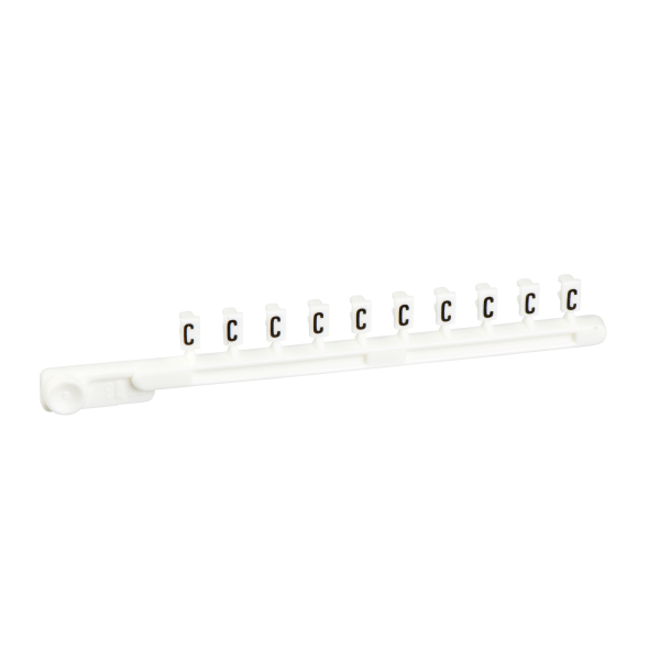 Schneider Electric Repère encliquetable blanc 25 Brochettes de 10 Caractère C