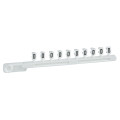 Schneider Electric Repère encliquetable blanc 25 Brochettes de 10 Caractère D