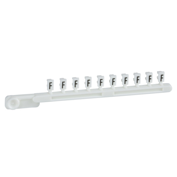 Schneider Electric Repère encliquetable blanc 25 Brochettes de 10 Caractère F