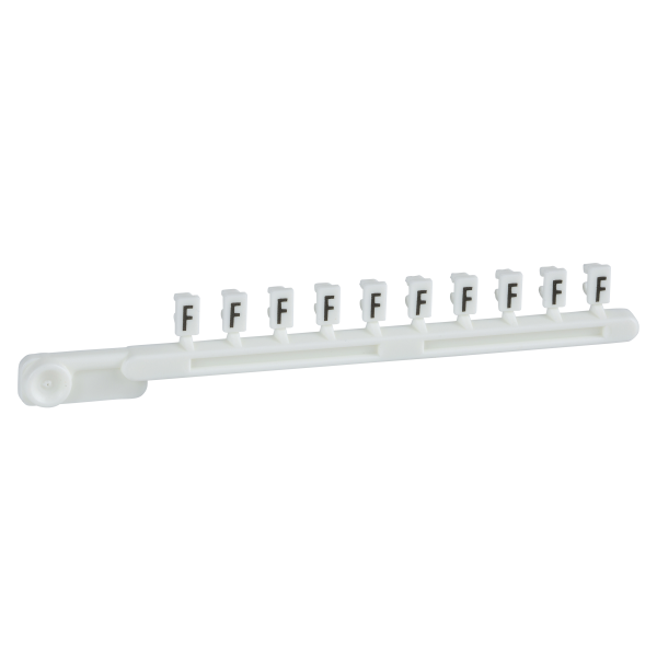 Schneider Electric Repère encliquetable blanc 25 Brochettes de 10 Caractère F