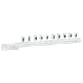 Schneider Electric Repère encliquetable blanc 25 Brochettes de 10 Caractère H