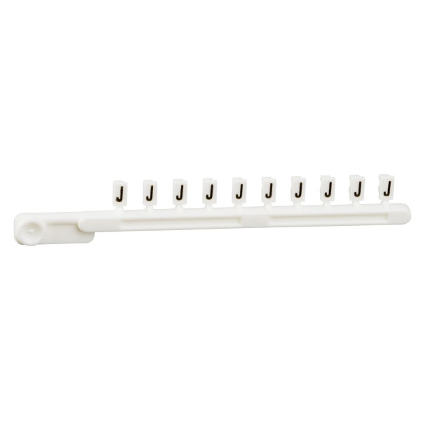 Schneider Electric Repère encliquetable blanc 25 Brochettes de 10 Caractère J