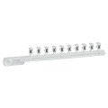 Schneider Electric Repère encliquetable blanc 25 Brochettes de 10 Caractère K