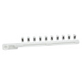 Schneider Electric Repère encliquetable blanc 25 Brochettes de 10 Caractère N