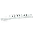 Schneider Electric Repère encliquetable blanc 25 Brochettes de 10 Caractère O