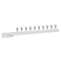 Schneider Electric Repère encliquetable blanc 25 Brochettes de 10 Caractère T